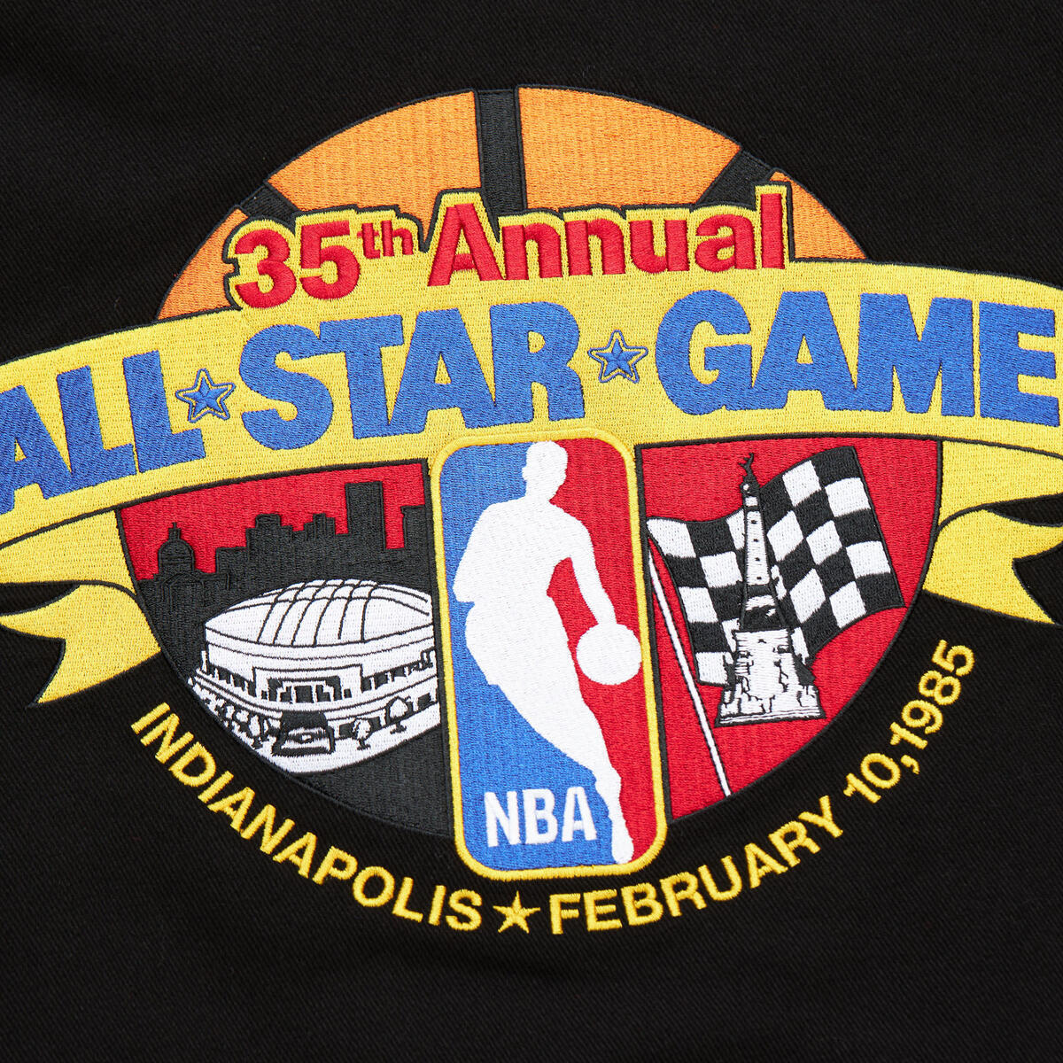 NBA JUST DON RACING JACKET ALL-STAR - Black - Image 8