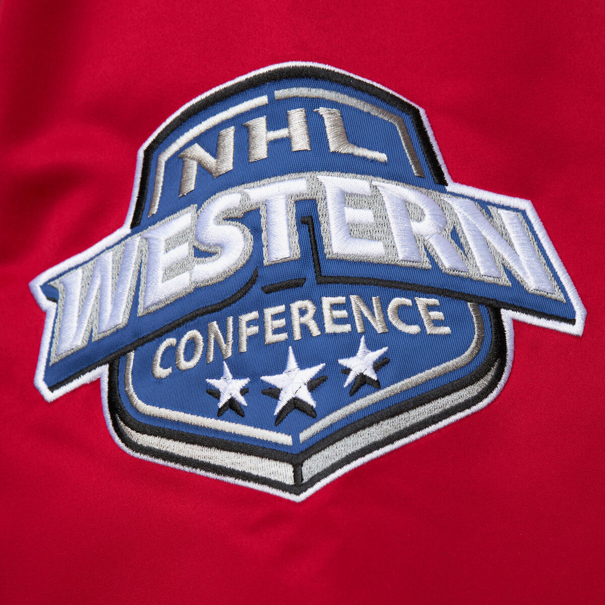 NHL PRIMETIME HEAVYWEIGHT SATIN JACKET CURRENT LOGO BLACKHAWKS Black JK8077-CBHBLCK - Image 5