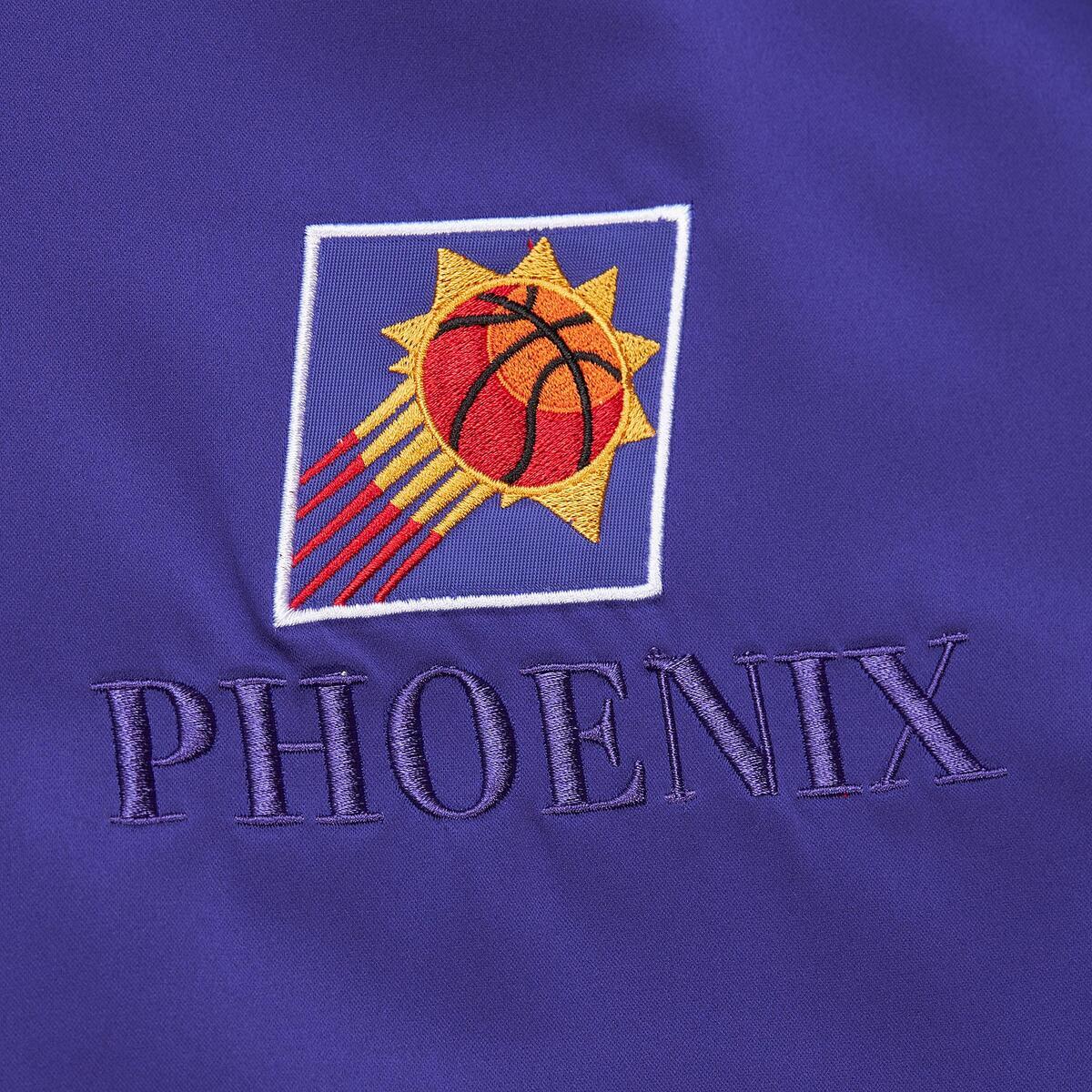 NBA TEAM OG 3.0 LIGHTWEIGHT SATIN JACKET VINTAGE LOGO SUNS REGAL PURPLE JK8087-PSURGPR - Image 3