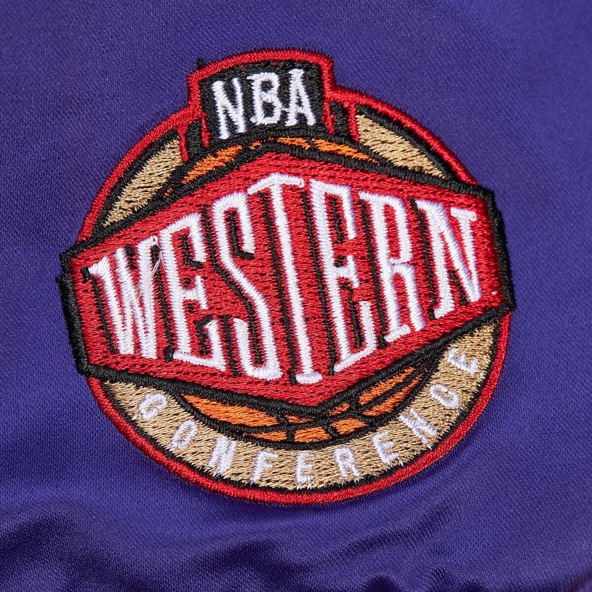 NBA TEAM OG 3.0 LIGHTWEIGHT SATIN JACKET VINTAGE LOGO SUNS REGAL PURPLE JK8087-PSURGPR - Image 5