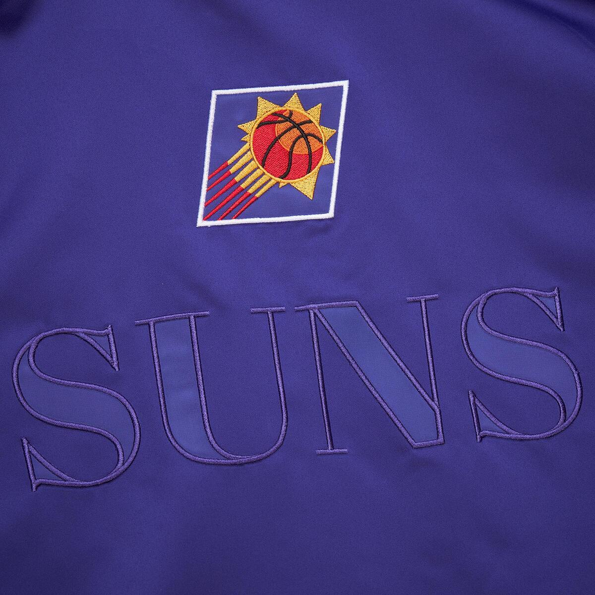 NBA TEAM OG 3.0 LIGHTWEIGHT SATIN JACKET VINTAGE LOGO SUNS REGAL PURPLE JK8087-PSURGPR - Image 6