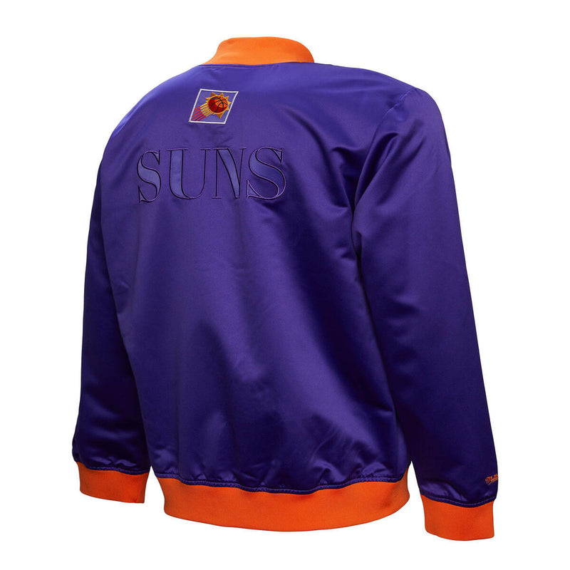 NBA TEAM OG 3.0 LIGHTWEIGHT SATIN JACKET VINTAGE LOGO SUNS REGAL PURPLE JK8087-PSURGPR - Image 7