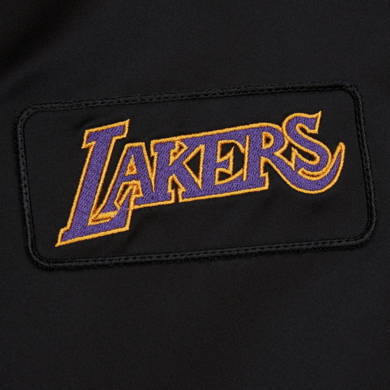NBA TEAM LEADER SATIN BOMBER VINTAGE LOGO LAKERS - Image 4