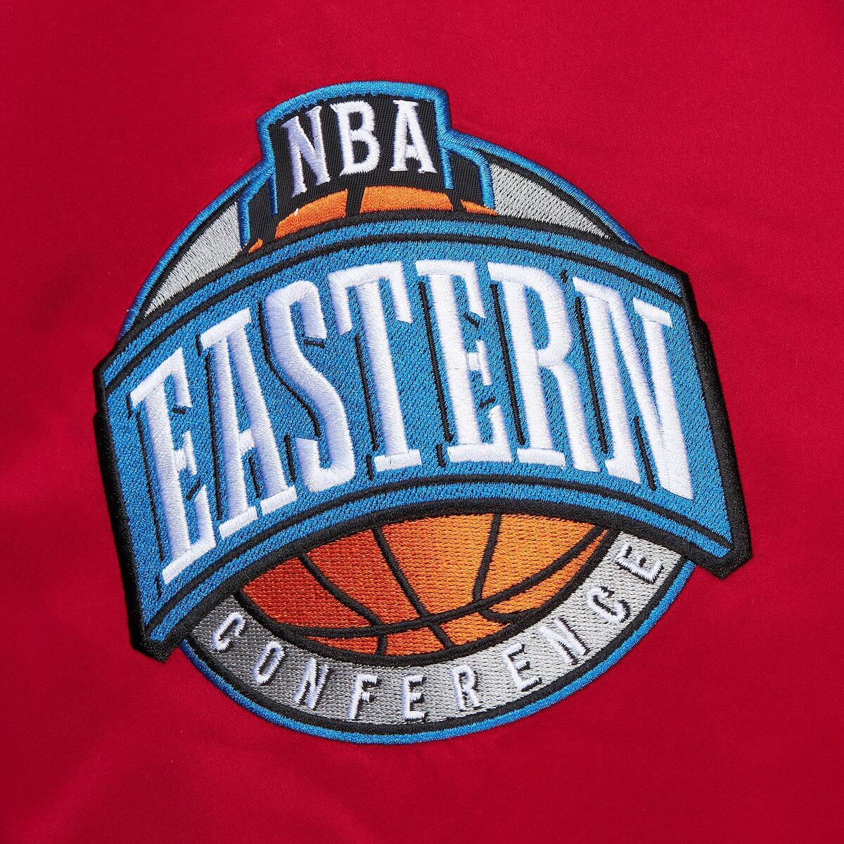 NBA PRIMETIME HEAVYWEIGHT SATIN JACKET VINTAGE LOGO 76ERS Royal JK8453-P76ROYA - Image 1