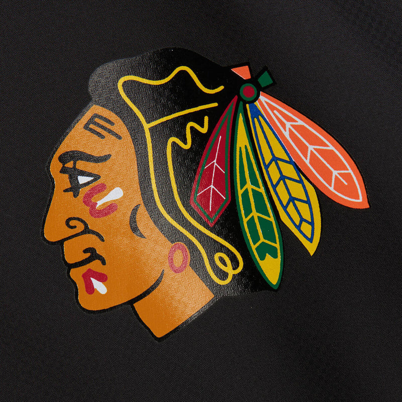 NHL COACHES JACKET BLACKHAWKS Black JK8698-CBHBLCK - Image 4