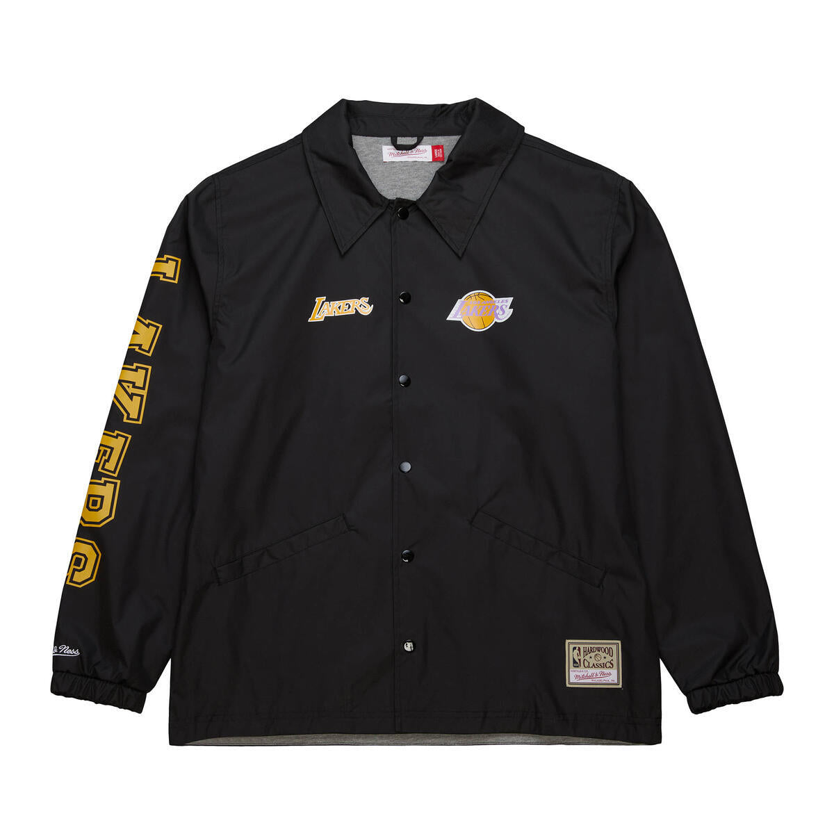NBA COACHES JACKET LAKERS Black JK8698-LALBLCK - Image 1
