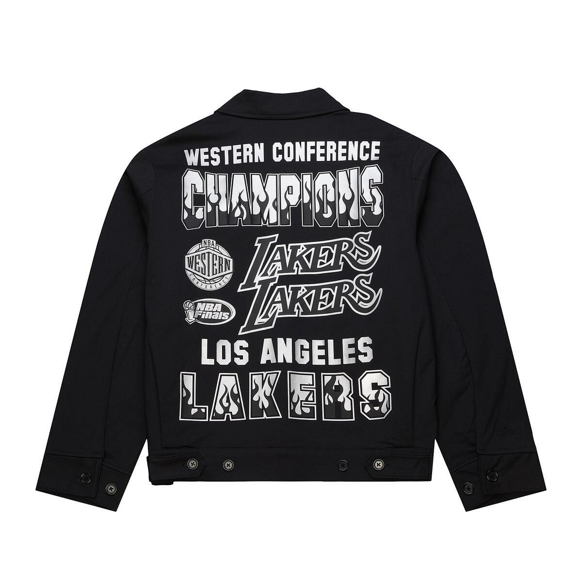 NBA WORKMAN JACKET LAKERS Black JK8915-LALBLCK - Image 2