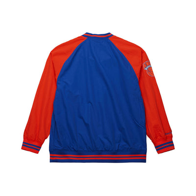 NBA NYLON PULLOVER JACKET VINTAGE LOGO KNICKS Royal JK9272-NYKROYA - Image 4