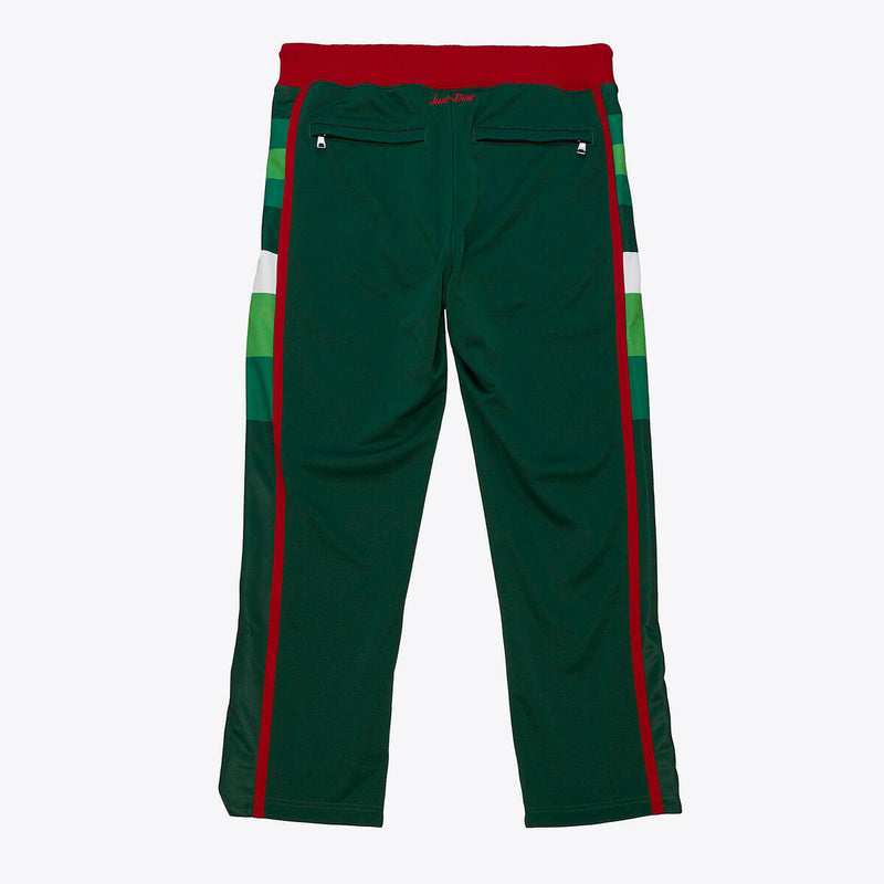 NBA JUST DON HARDWOOD CLASSICS PANTS BUCKS - Green-Red - Image 2
