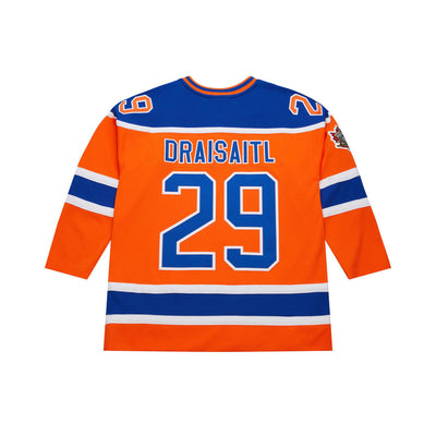 NHL DARK JERSEY OILERS 2016 LEON DRAISAITL Orange JY10716-EDOORAN - Image 5