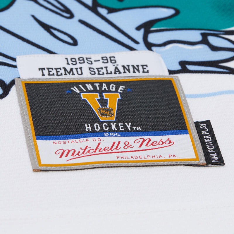 NHL ALTERNATE JERSEY DUCKS 1995 TEEMU SELANNE - DUCKS TEAL - Image 4