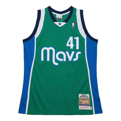 NBA DARK ALTERNATE JERSEY MAVERICKS 2004 DIRK NOWITZKI Green JY8685-DMAGREN - Image 1