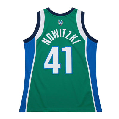 NBA DARK ALTERNATE JERSEY MAVERICKS 2004 DIRK NOWITZKI Green JY8685-DMAGREN - Image 2