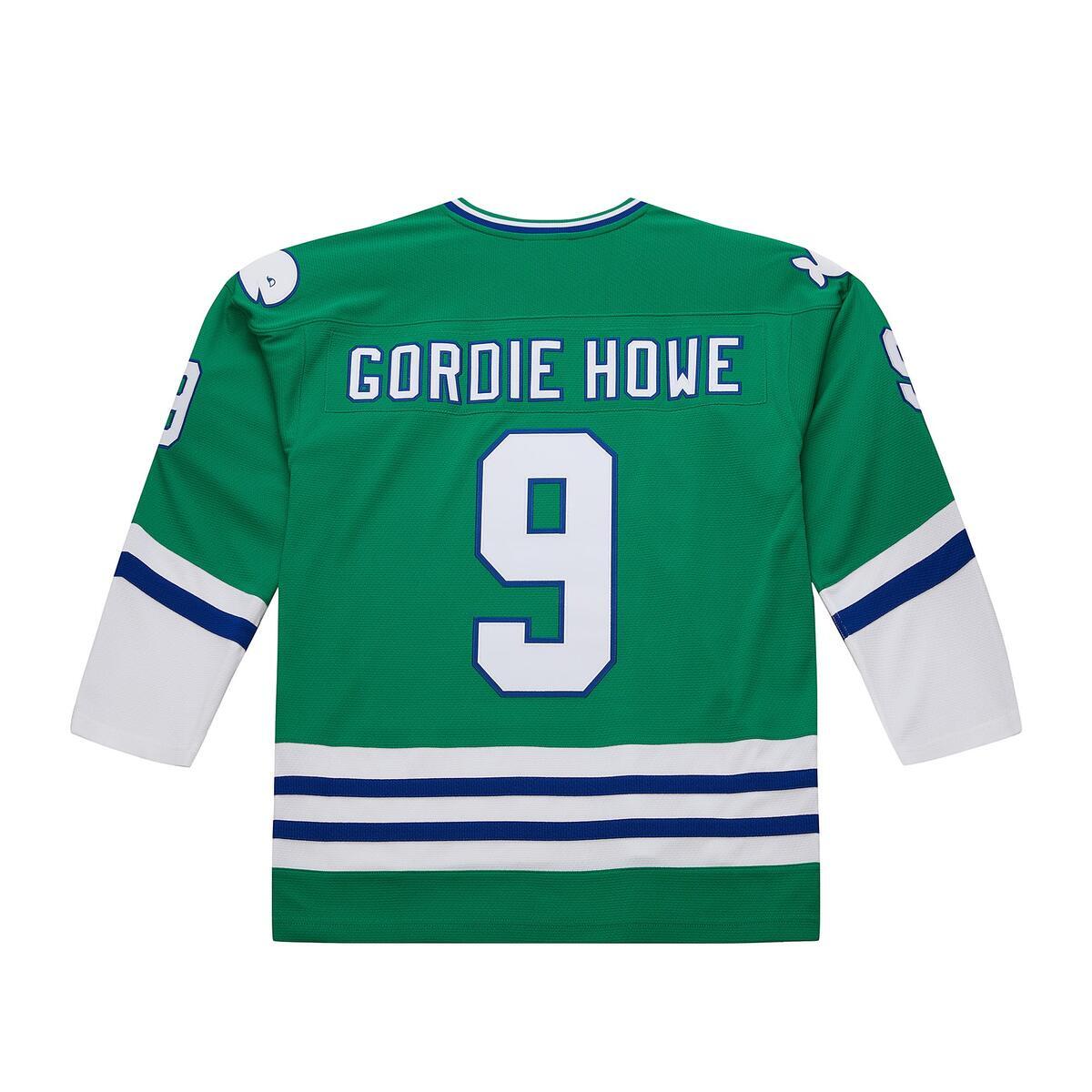 NHL DARK JERSEY WHALERS 1979 GORDIE HOWE Green JY9032-HWHGREN - Image 2