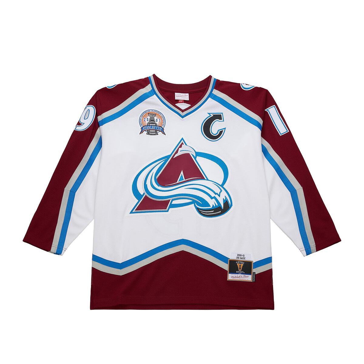 NHL WHITE JERSEY COLORADO AVALANCHE 2000 JOE SAKIC - Image 1
