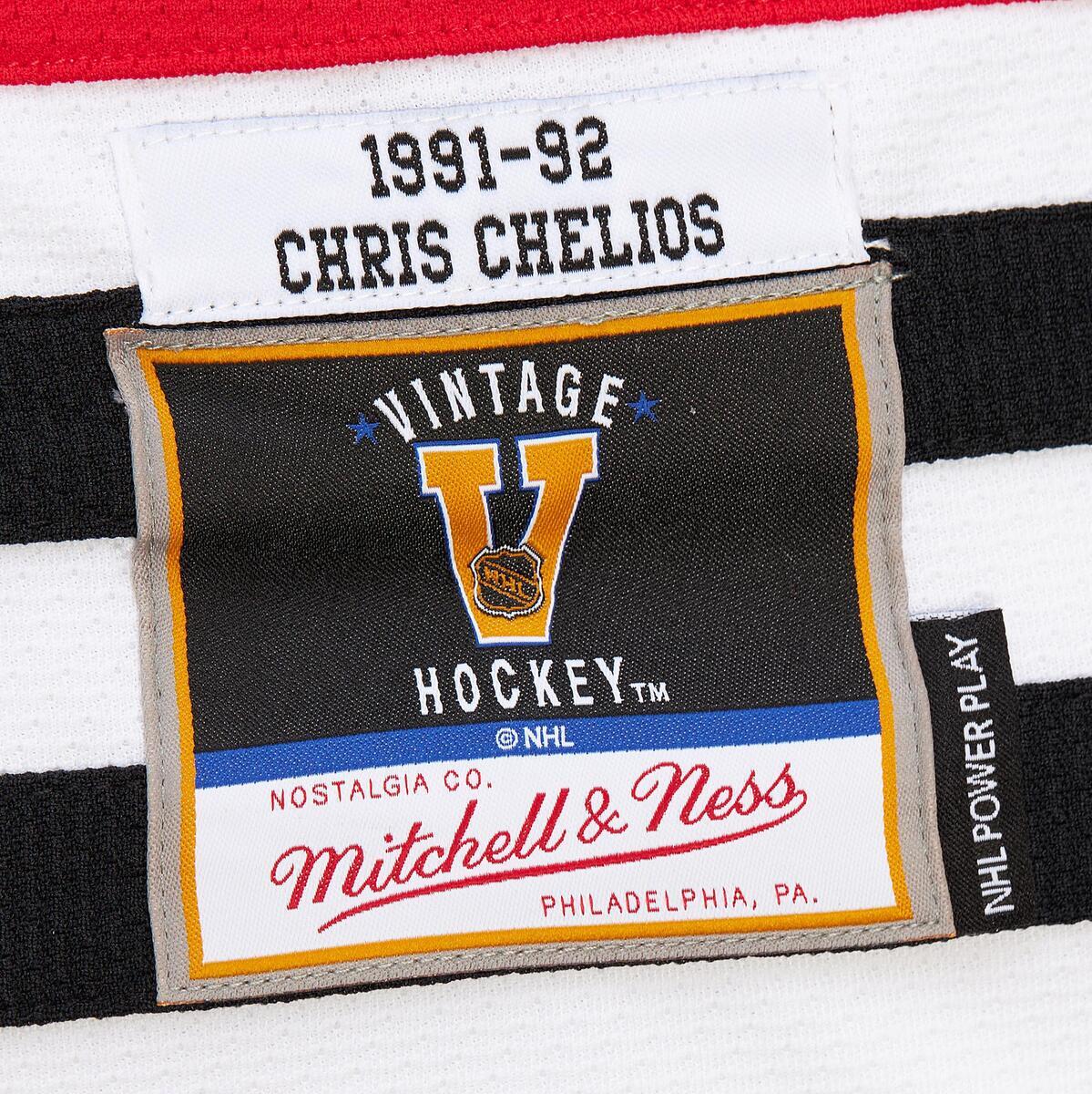 NHL DARK JERSEY CHICAGO BLACKHAWKS 1991 CHRIS CHELIOS - Image 8