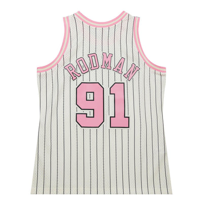 NBA HIGHLIGHT REEL SWINGMAN JERSEY BULLS 1997 DENNIS RODMAN - Pink - Image 2