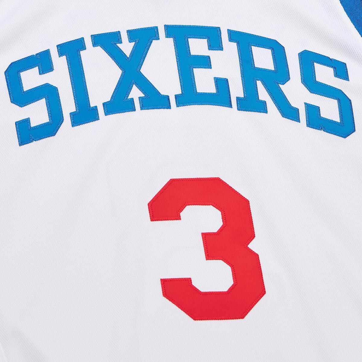 NBA WHITE JERSEY 76ERS 2009 ALLEN IVERSON White JY9796-P76WHIT - Image 2