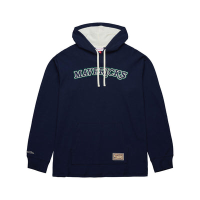 NBA THERMAL LIGHTWEIGHT HOODIE VINTAGE LOGO MAVERICKS Navy LS8053-DMANAVY - Image 1