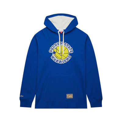 NBA THERMAL LIGHTWEIGHT HOODIE VINTAGE LOGO WARRIORS Royal LS8053-GSWROYA - Image 1