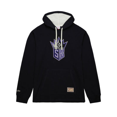 NBA THERMAL LIGHTWEIGHT HOODIE VINTAGE LOGO KINGS Black LS8053-SKIBLCK - Image 1