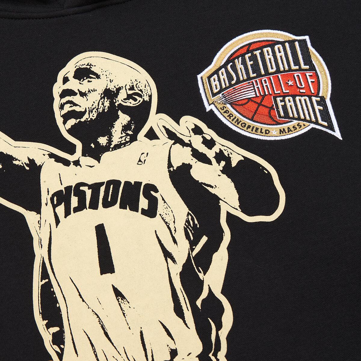 NBA 2024 HOF PREMIUM FLEECE HOODIE MULTI CHAUNCEY BILLUPS Black-Gold NN11403-MLTBKGD - Image 4