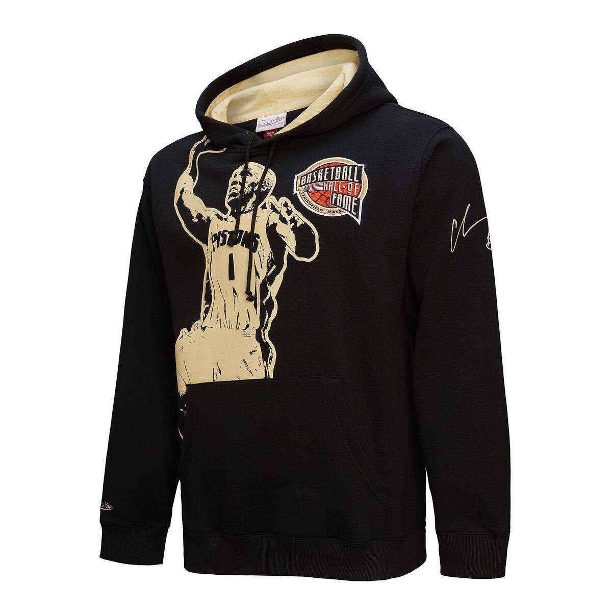 NBA 2024 HOF PREMIUM FLEECE HOODIE MULTI CHAUNCEY BILLUPS Black-Gold NN11403-MLTBKGD - Image 7