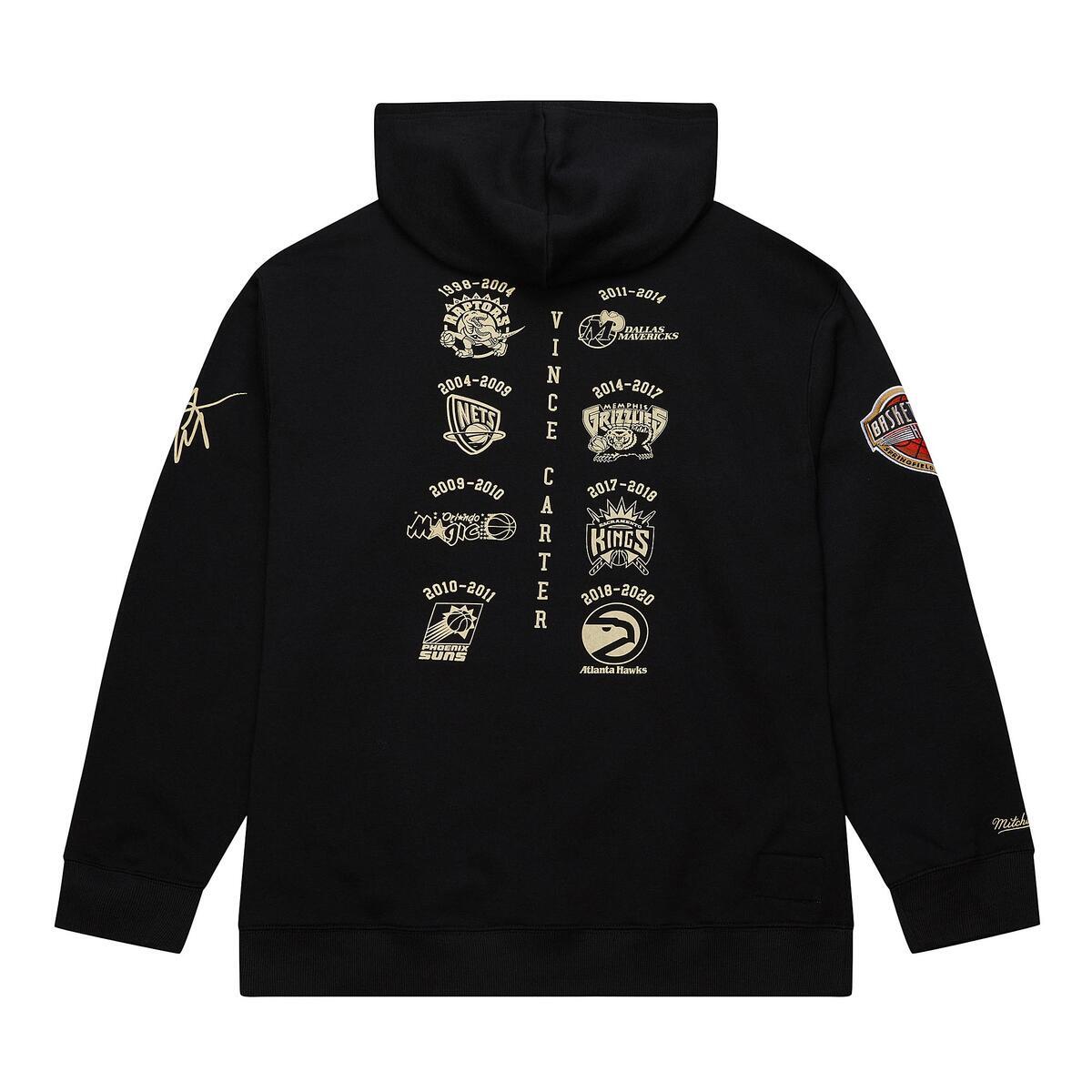 NBA 2024 HOF PREMIUM FLEECE HOODIE MULTI VINCE CARTER Black NN11403-MLTBLCK - Image 2