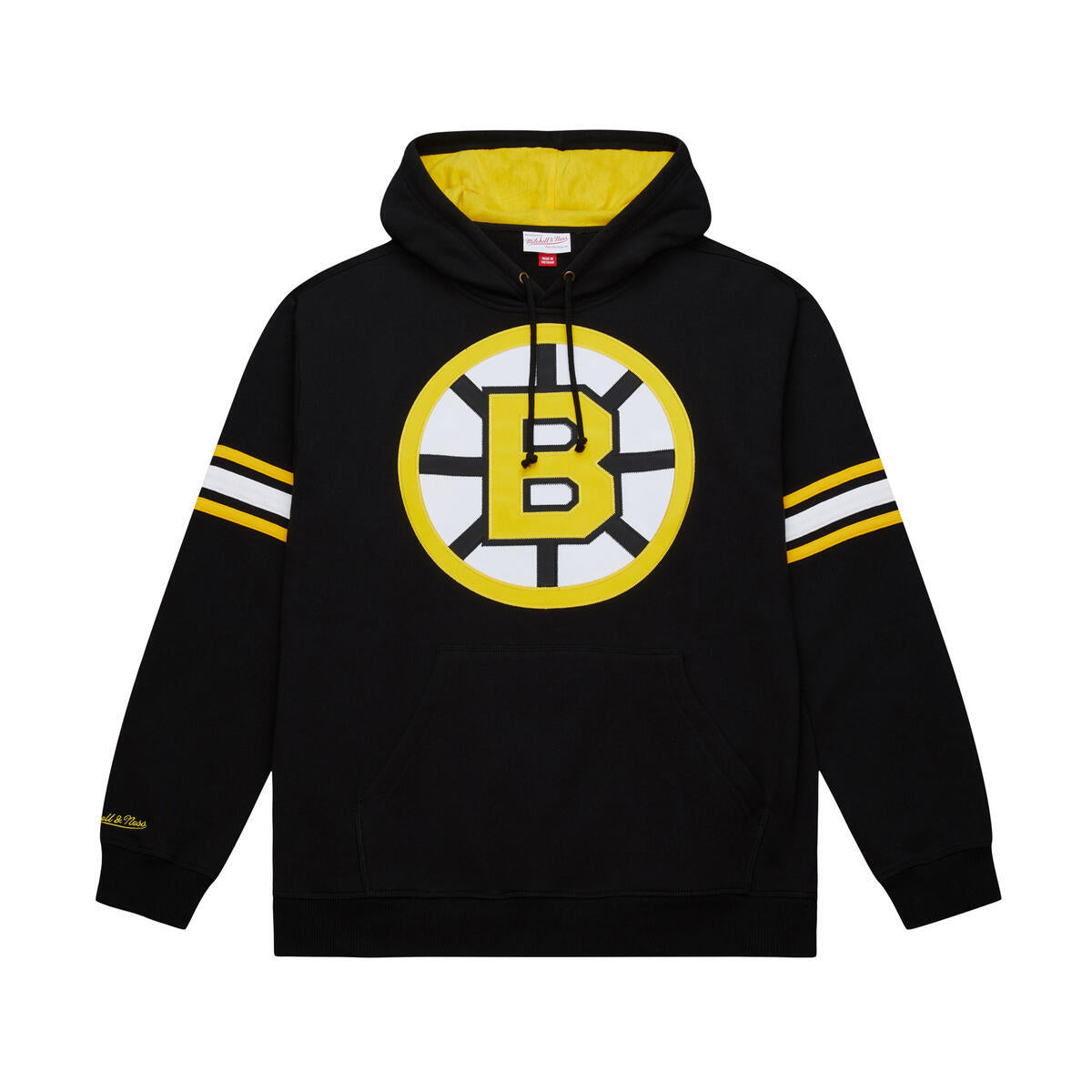 NHL N&N FLEECE HOODIE BRUINS 1971 BOBBY ORR Black-Gold NN8060-BBNBKGD - Image 1