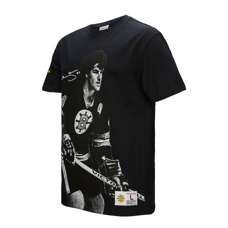 NHL ULTIMATE PLAYER TEE VINTAGE LOGO BRUINS BOBBY ORR - Black - Image 4