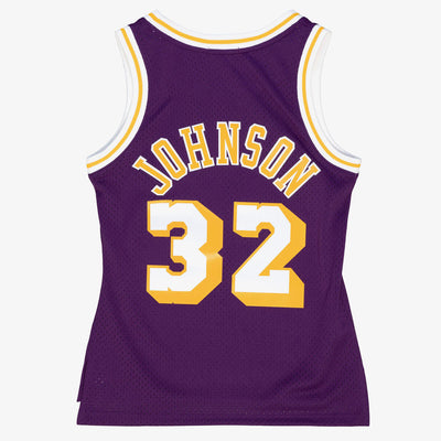 NBA WOMEN'S SWINGMAN JERSEY LOS ANGELES LAKERS 1984 MAGIC JOHNSON - Image 2