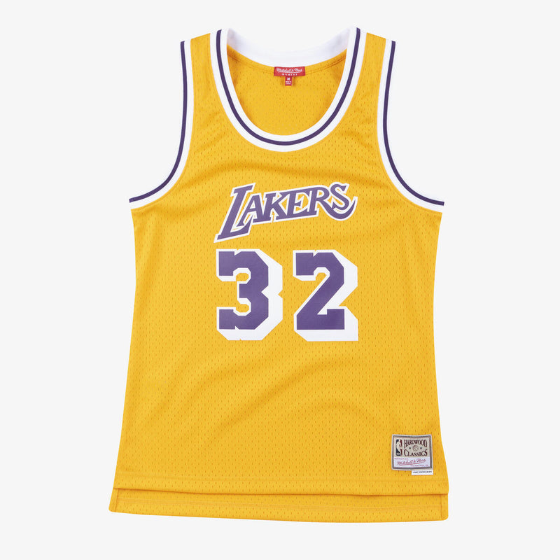 NBA WOMEN'S SWINGMAN JERSEY LOS ANGELES LAKERS 1984 MAGIC JOHNSON - Image 1
