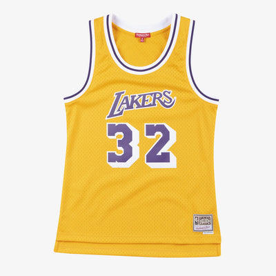 NBA WOMEN'S SWINGMAN JERSEY LOS ANGELES LAKERS 1984 MAGIC JOHNSON - Image 1