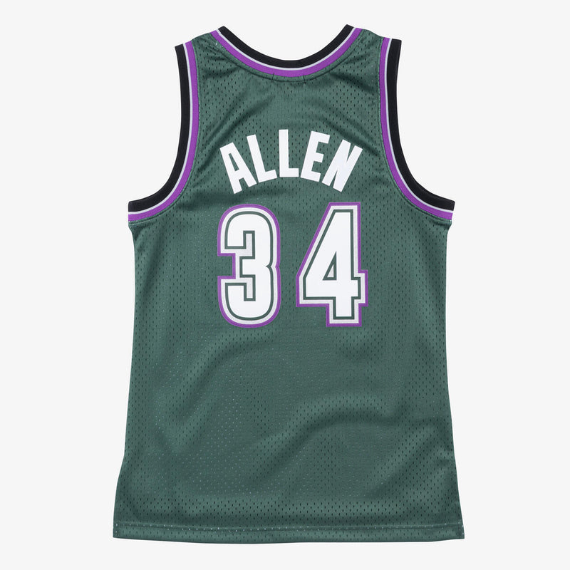 NBA WOMEN'S SWINGMAN JERSEY MILWAUKEE BUCKS 1996 RAY ALLEN - Image 2