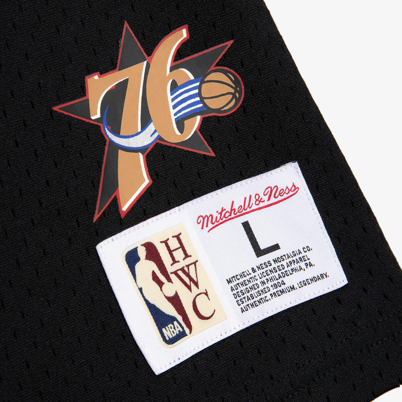 NBA N&N MESH SS HOODIE 76ERS 2001 ALLEN IVERSON - Black - Image 3