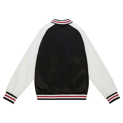 NBA PRIMETIME LIGHTWEIGHT SATIN JACKET HEAT Black OJBF4992-MHEYYPPPBLCK - Image 2