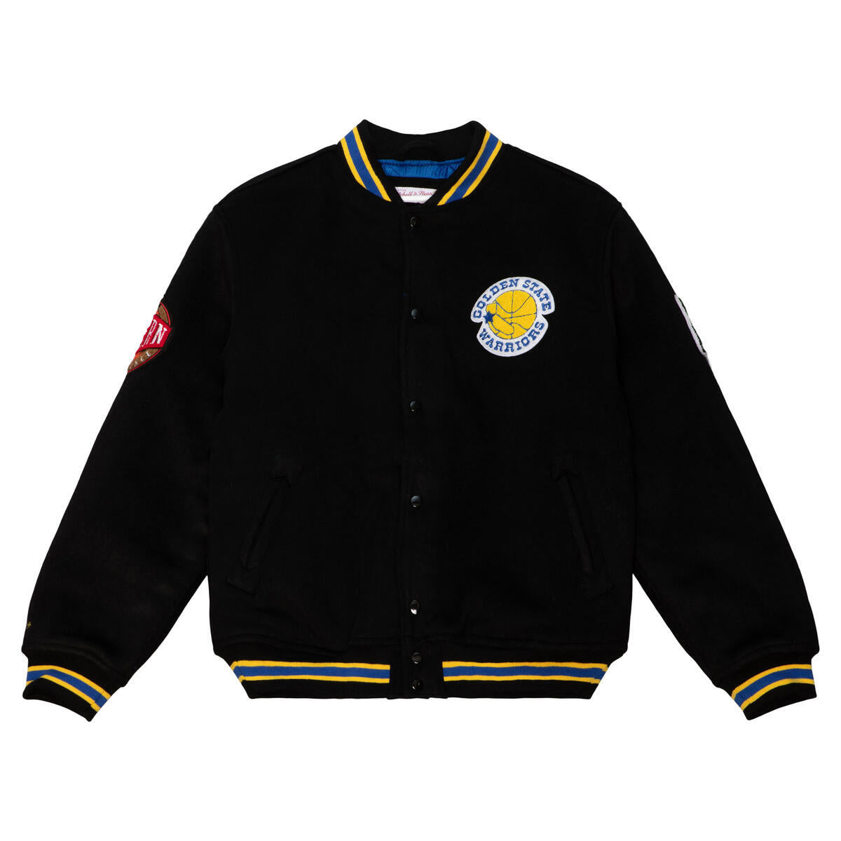 NBA VARSITY JACKET WARRIORS - Black - Image 1