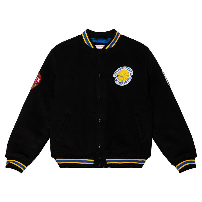 NBA VARSITY JACKET WARRIORS - Black - Image 1