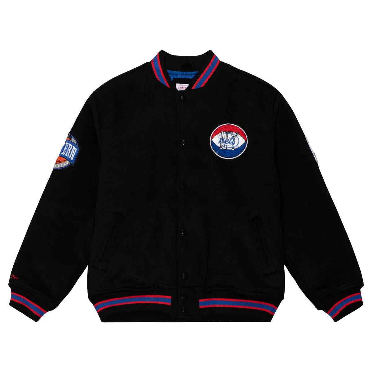 NBA VARSITY JACKET NETS Black OJBF5376-NYEYYPPPBLCK - Image 1