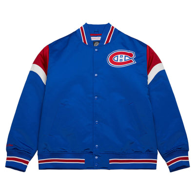 NHL HEAVYWEIGHT SATIN JACKET CANADIENS Royal OJBF5516-MCAYYPPPROYA - Image 1