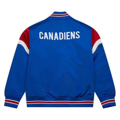 NHL HEAVYWEIGHT SATIN JACKET CANADIENS Royal OJBF5516-MCAYYPPPROYA - Image 2