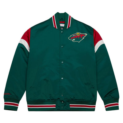 NHL HEAVYWEIGHT SATIN JACKET WILD Dark Green OJBF5516-MWIYYPPPDKGN - Image 1