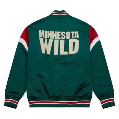NHL HEAVYWEIGHT SATIN JACKET WILD Dark Green OJBF5516-MWIYYPPPDKGN - Image 2