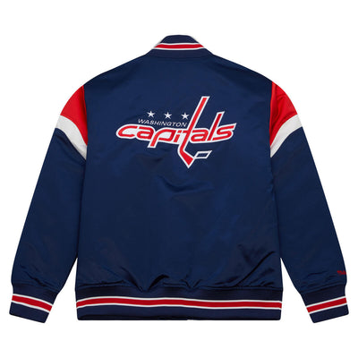 NHL HEAVYWEIGHT SATIN JACKET CAPITALS Navy OJBF5516-WCAYYPPPNAVY - Image 2