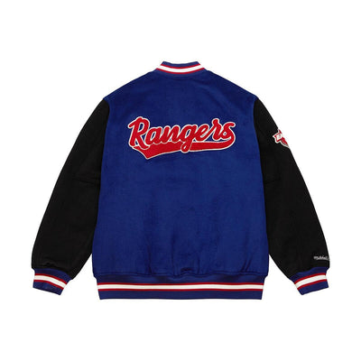 NHL TEAM LEGACY VARSITY JACKET RANGERS - Royal-Black - Image 2
