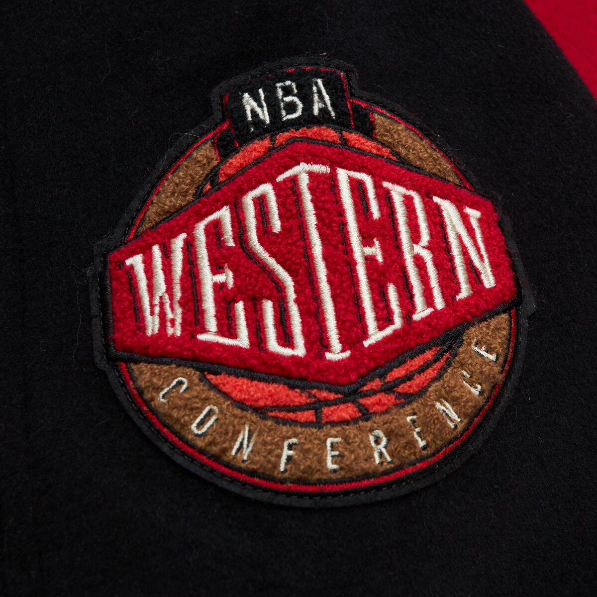 NBA TEAM LEGACY VARSITY JACKET TRAIL BLAZERS Red-Black OJBF5521-PTBYYPPPRDBK - Image 3