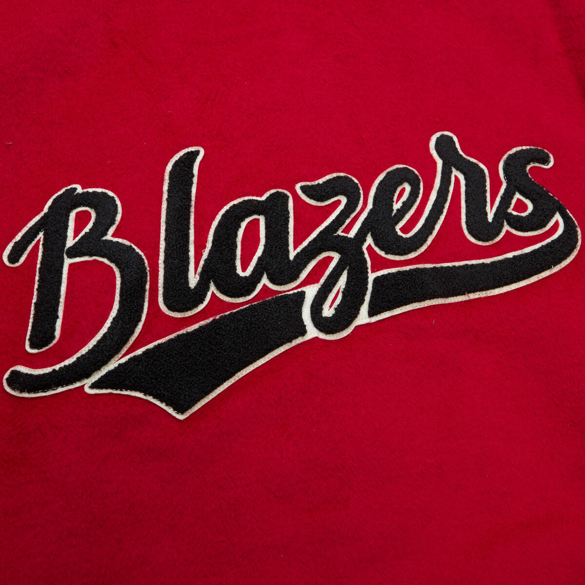 NBA TEAM LEGACY VARSITY JACKET TRAIL BLAZERS Red-Black OJBF5521-PTBYYPPPRDBK - Image 4