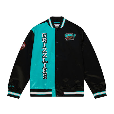NBA TEAM OG 2.0 LIGHTWEIGHT SATIN JACKET GRIZZLIES Black OJBF5523-VGRYYPPPBLCK - Image 1
