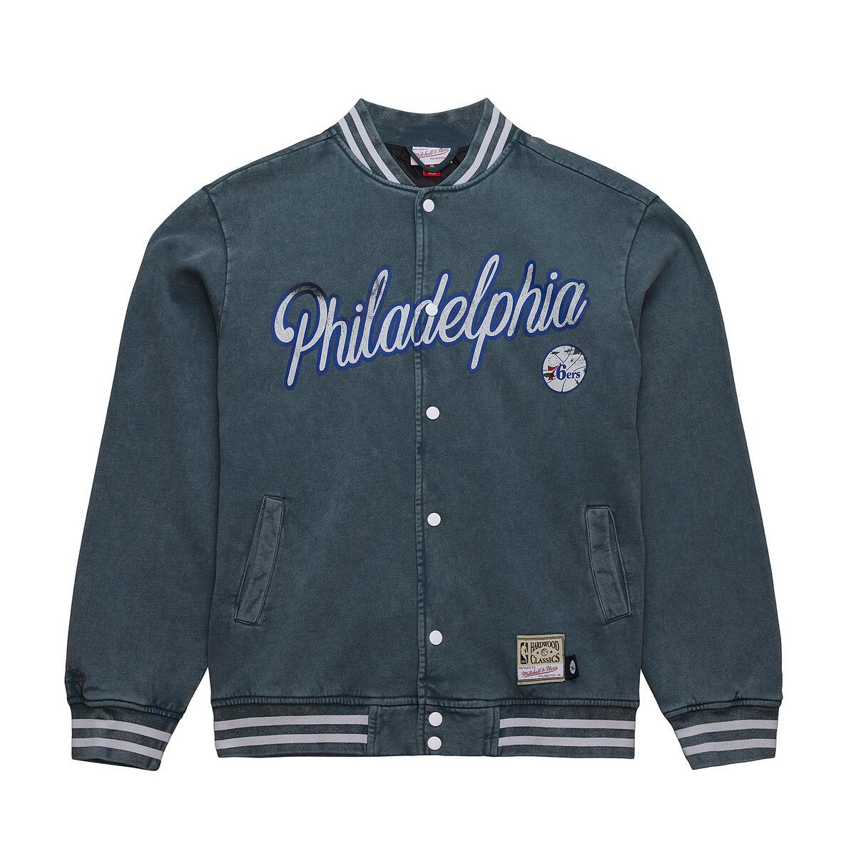 NBA OVERSIZED VARSITY JACKET 76ERS - Blue - Image 1