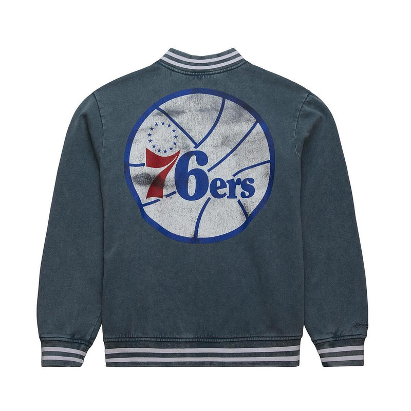 NBA OVERSIZED VARSITY JACKET 76ERS - Blue - Image 2